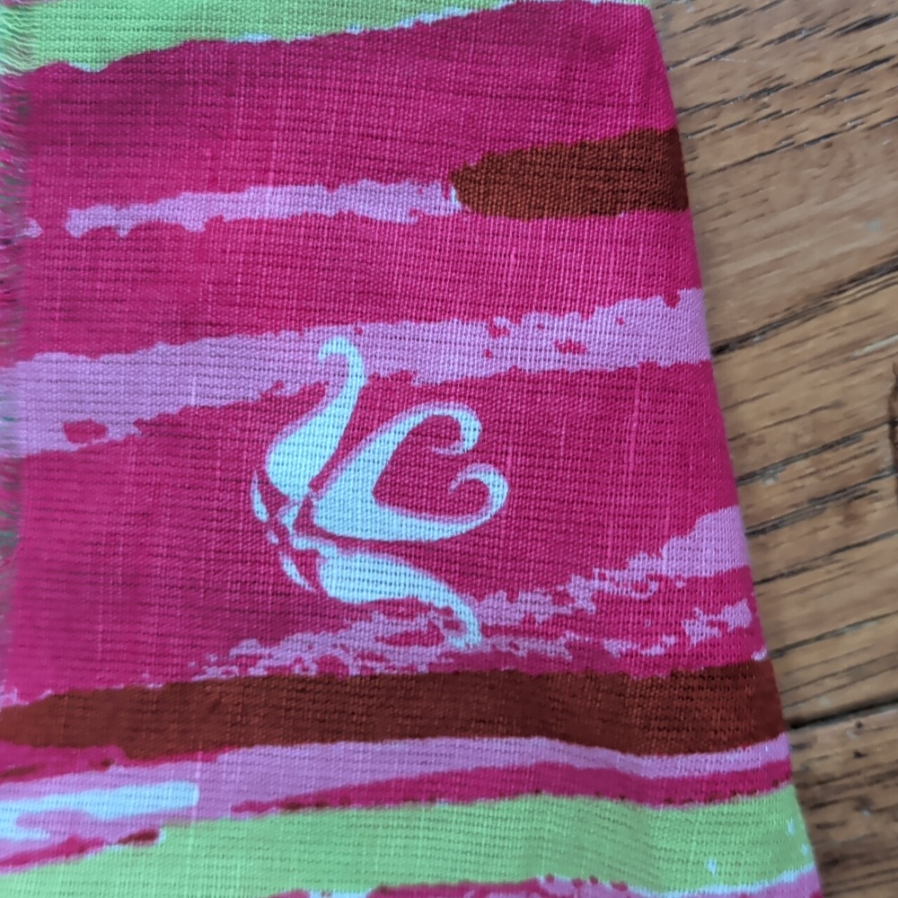 Petrusse Cotton Linen Floral Multicolor Stole Scarf - Picture 5 of 8